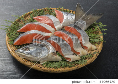 Hokkaido fresh salmon Hokkaido fresh salmon 34966520