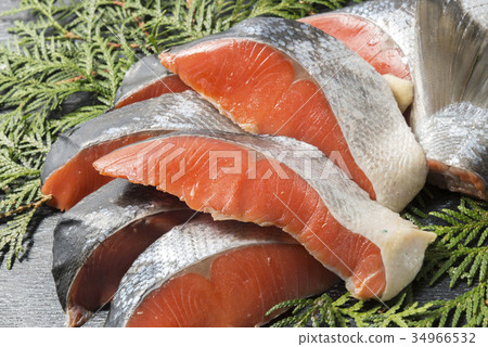 三文魚片 34966532