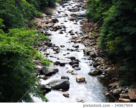 Tsuegawa Oita Prefecture Hita City in Summer 34967904