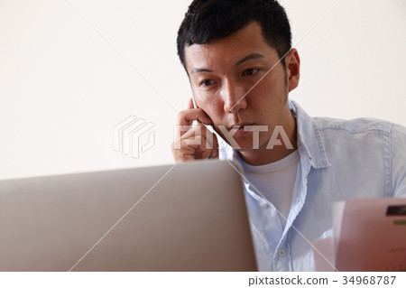 Male at-home work Male at-home work 34968787