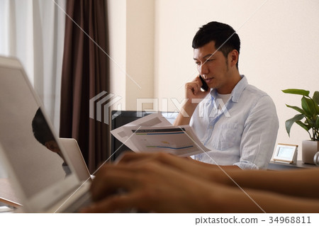 Male at-home work Male at-home work 34968811