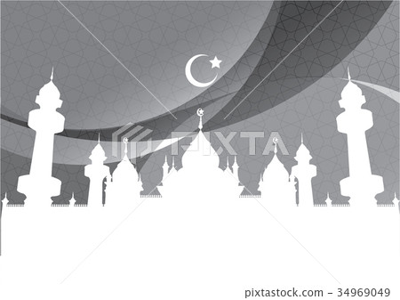 Abstract Background mosque and crescent 34969049
