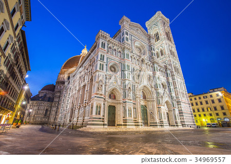Night at the Duomo of Florence at night in Tuscany 34969557