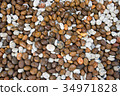 Gravels,close up gravels stone colorful background 34971828
