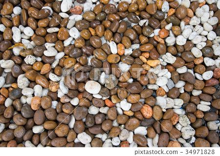 Gravels,close up gravels stone colorful background 34971828