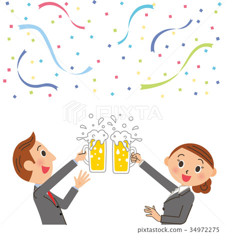 A toasting office worker 34972275