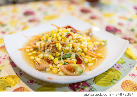 Corn Papaya Salad Corn Papaya Salad 34972394