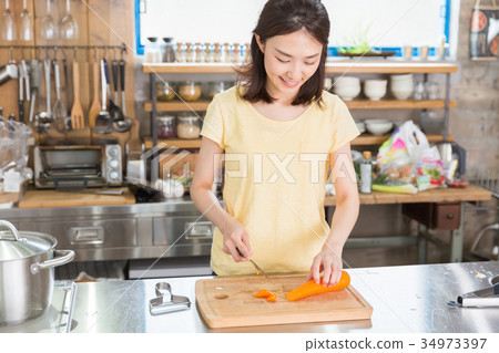女人做飯 女人做飯 34973397