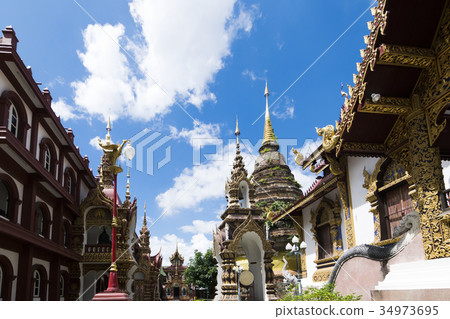 Wat Saen Muang Ma Luang in Chiang Mai, Thailand 34973695