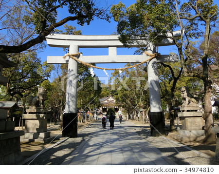 首次訪問後的淀川神社鳥居 首次訪問後的淀川神社鳥居 34974810