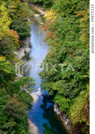 Koyasu Gorge Autumn Akita Prefecture 34975319