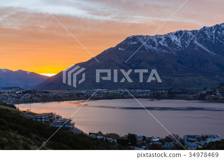 New Zealand Queenstown Sunrise 34978469