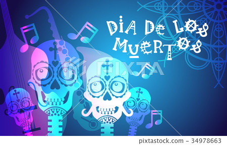Day Of Dead Traditional Mexican Halloween Dia De Day Of Dead Traditional Mexican Halloween Dia De 34978663