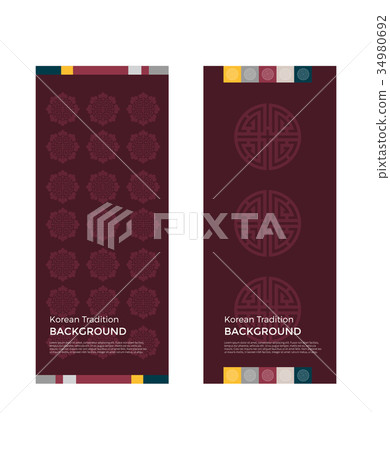Korean traditional background _016 34980692