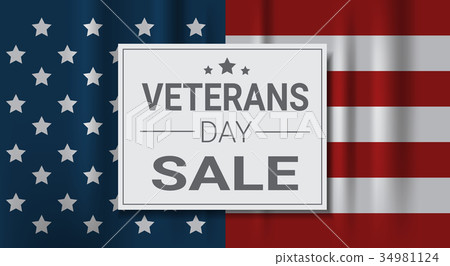 Veterans Day Sale Celebration Shopping Promotions 34981124