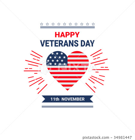Veterans Day Celebration National American Holiday 34981447