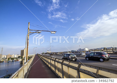 Aichi Prefecture Nagoya City Minato Ward National Route 23 Minato Shinbashi 34982792