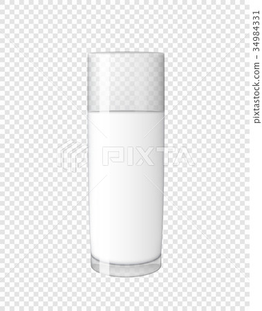 Abstract Milk Glass on Transparent Background Abstract Milk Glass on Transparent Background 34984331