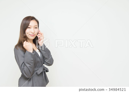 business woman calling business woman calling 34984521