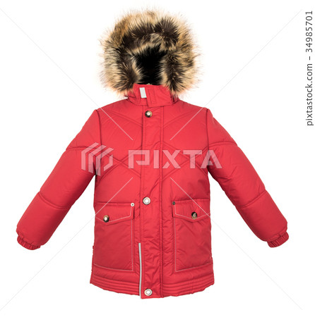 Warm jacket isolated Warm jacket isolated 34985701