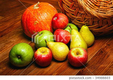 Apple, pear, pumpkin 34986603