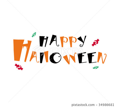 萬聖節快樂文字 34986681