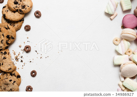 Sweet colorful background with free space 34986927