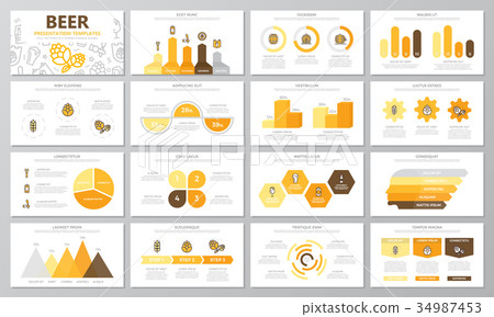Set of beer and bar, pub elements for multipurpose Set of beer and bar, pub elements for multipurpose 34987453