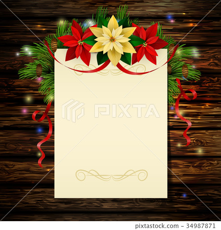 Christmas background with tree Christmas background with tree 34987871