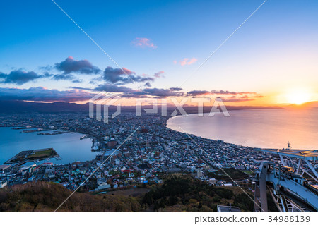 "Hokkaido" The dawn of Hakodate 34988139