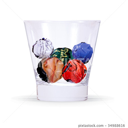 cocktail of crumpled paper cocktail of crumpled paper 34988616