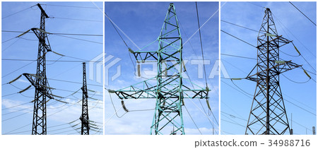 High-tension power line 34988716