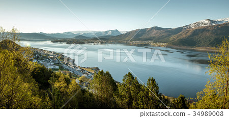Panorama of Alesund, Norway Panorama of Alesund, Norway 34989008