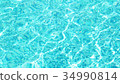 Water in a swimming pool 34990814