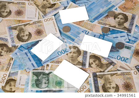 Krone Banknotes. Norwegian Krone Currency Krone Banknotes. Norwegian Krone Currency 34991561