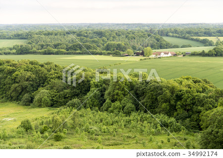 Aerial view of Buckinghamshire Landscape Aerial view of Buckinghamshire Landscape 34992174