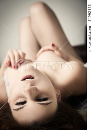sensual aroused woman 34992558
