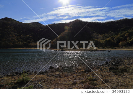 Goshikinuma的秋天在日光Shirane 34993123