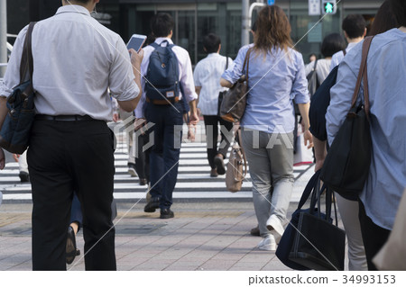 Commuting scene Tokyo Commuting scene Tokyo 34993153