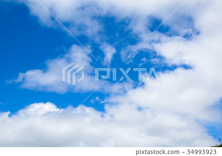 Sky, blue sky, white clouds 34993923
