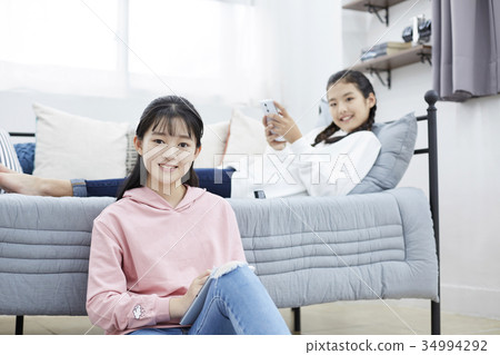 女孩，朋友，少年 34994292