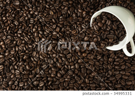coffee bean texture for background coffee bean texture for background 34995331