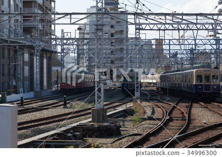 Traffic image. Electric train. Traffic image. Electric train. 34996300