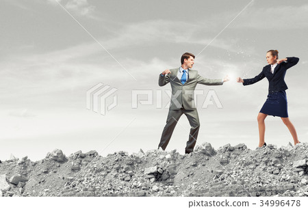 Extreme office quarrel Extreme office quarrel 34996478