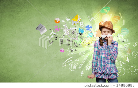 Kid having fun 34996993