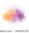Vector watercolor splash texture background. 34999138