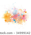 Vector watercolor plash background 34999142