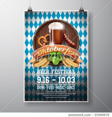Oktoberfest poster vector illustration 35000670