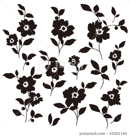 Flower illustration material Flower illustration material 35002140