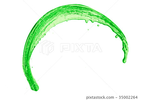 green liquid splash 35002264